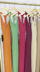 Vestido Longuete Tricot Modal Costa Aberta Nadador Look Para Carnaval