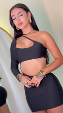 Vestido MULA MANCA tubinho curto colado gringa moda feminina