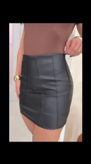 Saia Courino Feminina Luxo - Modeladora Caimento Perfeito