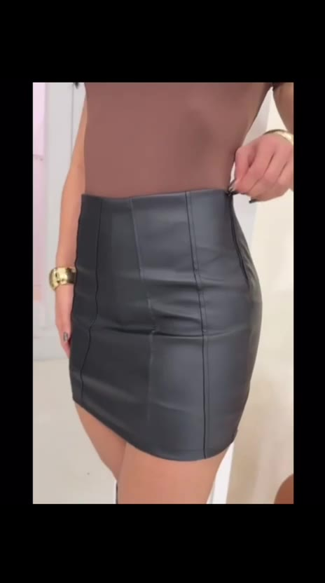 Saia Courino Feminina Luxo - Modeladora Caimento Perfeito