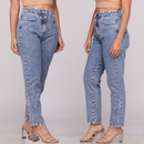 Calça Mom Jeans Cintura Alta Feminina Levanta Bumbum