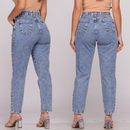 Calça Mom Jeans Cintura Alta Feminina Levanta Bumbum
