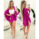 Conjunto kimono Shorts saia +Kimono femenino Blogueira Max Camisa cardigã