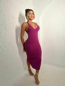 Vestido Longuete Tricot Modal Costa Aberta Nadador Look Para Carnaval