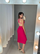 Vestido Longuete Tricot Modal Costa Aberta Nadador Look Para Carnaval