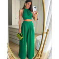 conjunto naia de DUNA cropped calça pantalona