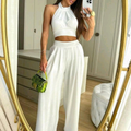 conjunto naia de DUNA cropped calça pantalona