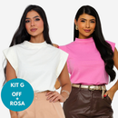 KIT 2 Unidades Camiseta Muscle Tee Regata Ampla de Ombreira