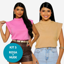 KIT 2 Unidades Camiseta Muscle Tee Regata Ampla de Ombreira