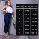 Calça Jeans Feminina Levanta Bumbum Cintura Alta Com Lycra Pala Coração Estica Muito