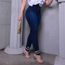 Calça Jeans Feminina Levanta Bumbum Cintura Alta Com Lycra Pala Coração Estica Muito