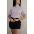 T-SHIRT MALHA GOLA ALTA