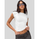 Blusinha Feminina Suplex Costas Nua Básica Tendência