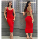 Vestido Longuete Tricot Modal Costa Aberta Nadador Look Para Carnaval