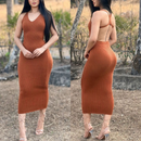 Vestido Longuete Tricot Modal Costa Aberta Nadador Look Para Carnaval