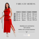 Vestido Midi de Malha Algodão