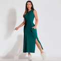 Vestido Midi de Malha Algodão