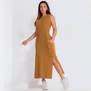 Vestido Midi de Malha Algodão