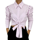 Camisa Cropped Feminina social Manga longa