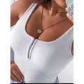 body canelado com ziper feminino , bory feminino , moda feminina