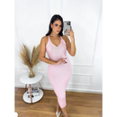 Vestido Longuete Tricot Modal Costa Aberta Nadador Look Para Carnaval