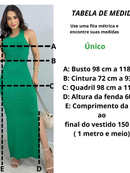 VESTIDO LONGO LAÇO NAS COSTAS COM FENDA E COM BOJO CANELADO ANA RUGA COSTA NUA