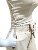 Conjunto Feminino Duna Pantalona e Cropped com Bojo | Alça Regulável | Alfaiataria Elegante