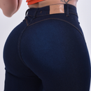Calça Jeans Feminina Levanta Bumbum Cintura Alta Com Lycra Pala Coração Estica Muito