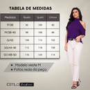 Blusa Blusinha Gola Alta Soltinha Camisa Manga Curta SHOCKER