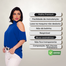 Blusa Blusinha Gola Alta Soltinha Camisa Manga Curta SHOCKER