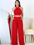 conjunto naia de DUNA cropped calça pantalona