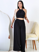 conjunto naia de DUNA cropped calça pantalona