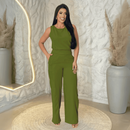 Conjunto Pantalona Feminino Blusa Regata Social Elegante Alfaiataria Moda Festa Casual