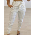 calça femenina clochard de bengaline com laço cintura alta