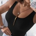 body canelado com ziper feminino , bory feminino , moda feminina