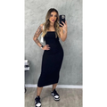 Vestido Midi Tomara que Caia Canelado - Elegância e Conforto em um Único Vestido! TECIDO ANARRUGA!