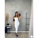 Vestido Midi Tomara que Caia Canelado - Elegância e Conforto em um Único Vestido! TECIDO ANARRUGA!
