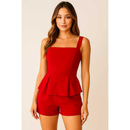 conjunto feminino de luxo+ alfeiteria peplum premiun verao 2026