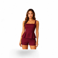 conjunto feminino de luxo+ alfeiteria peplum premiun verao 2026