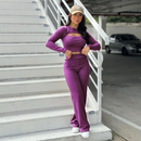 Conjunto Manga Longa Com Abertura Na Frente FEMININO VIRAL PROMOÇAO