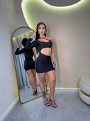 Vestido MULA MANCA tubinho curto colado gringa moda feminina