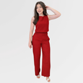 Conjunto Pantalona Feminino Blusa Regata Social Elegante Alfaiataria Moda Festa Casual
