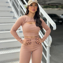 Conjunto Manga Longa Com Abertura Na Frente FEMININO VIRAL PROMOÇAO