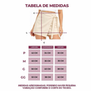 Short Saia Alfaiataria Feminino com Zíper e Laço Cintura Alta