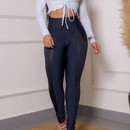 Calça Montaria Flanelada com Cirrê – Legging Suplex Térmica, Cintura Alta, Modela o Corpo, Inverno