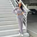 Conjunto Manga Longa Com Abertura Na Frente FEMININO VIRAL PROMOÇAO