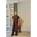 Conjunto Feminino Anarruga Moda 2026 Look Casual Chic Delicado Confortável Roupa Feminina Elegante Tendência Fashion