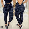 calça femenina clochard de bengaline com laço cintura alta