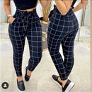 calça femenina clochard de bengaline com laço cintura alta